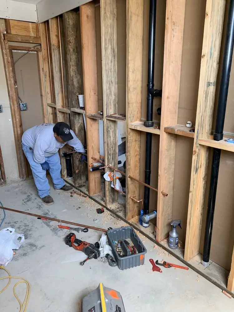 Commercial rough-in plumbing for Gas Line Repair in Sandy Ridge
